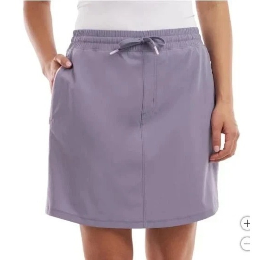Elle Sport Women's Inner Pockets Drawstring Lightweight Skort, Blue, Size M, NWT